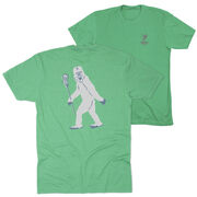 Guys Lacrosse Short Sleeve T-Shirt - Yeti (Walking) (Back Design)