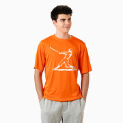 Baseball Short Sleeve Performance Tee - Baseball Player