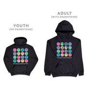 Volleyball Hooded Sweatshirt - Volleyball Makes Me Happy