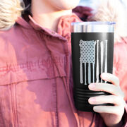 Softball 20 oz. Double Insulated Tumbler - Flag