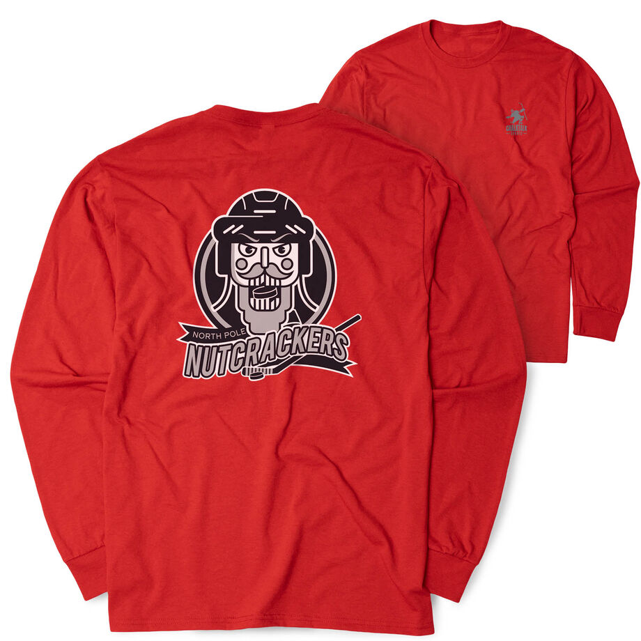 Hockey Tshirt Long Sleeve - North Pole Nutcrackers (Back Design)