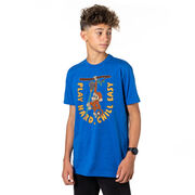 Guys Lacrosse Short Sleeve T-Shirt - Play Hard, Chill Easy