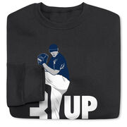 Baseball Crewneck Sweatshirt - 3 Up 3 Down