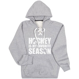 Hockey Sport Lace Sweatshirt - Hockey Is My Favorite Season