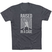 Lacrosse Short Sleeve T-Shirt - Raised In a Cage