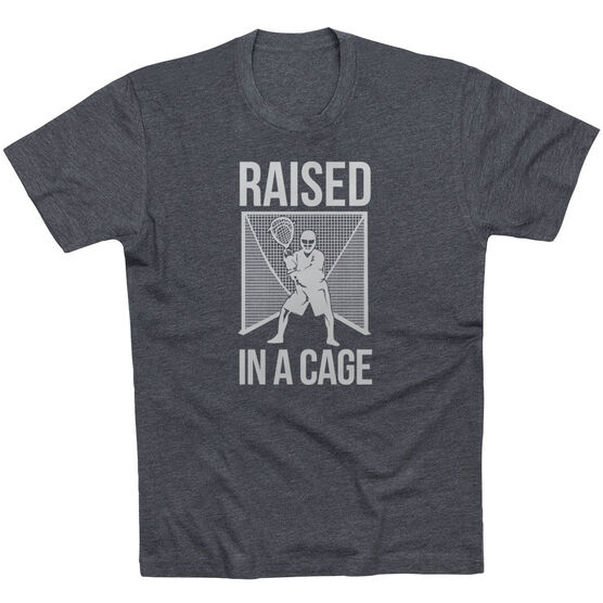 Lacrosse Short Sleeve T-Shirt - Raised In a Cage