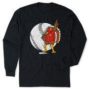 Baseball Tshirt Long Sleeve - No Fowl Balls