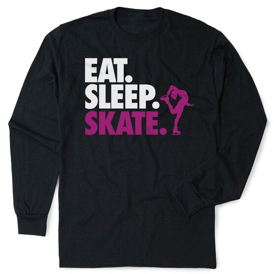 Figure Skating Tshirt Long Sleeve - Eat. Sleep. Skate