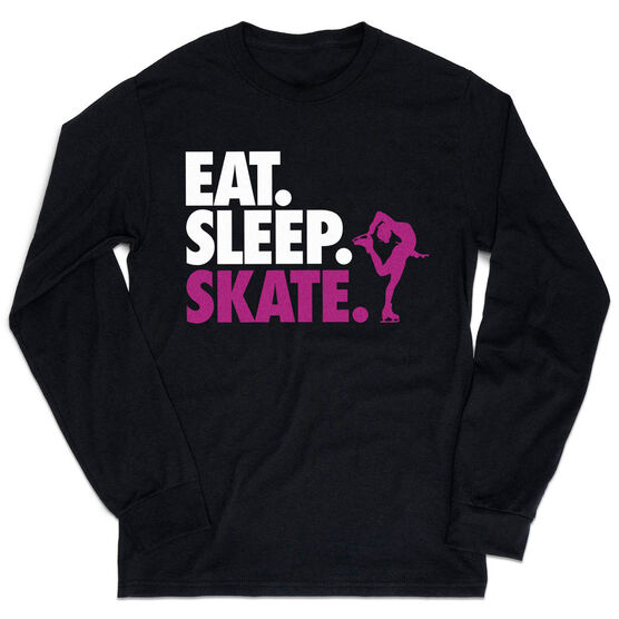Figure Skating Tshirt Long Sleeve - Eat. Sleep. Skate