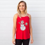 Volleyball Flowy Racerback Tank Top - Serving Holiday Cheer
