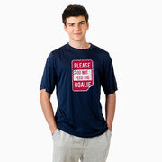 Hockey Short Sleeve Performance Tee - Don't Feed The Goalie