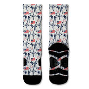 Baseball Graphic Flex Mid-Calf Socks - Americana