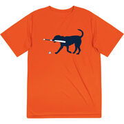 Baseball Short Sleeve Performance Tee - Navy Baseball Dog