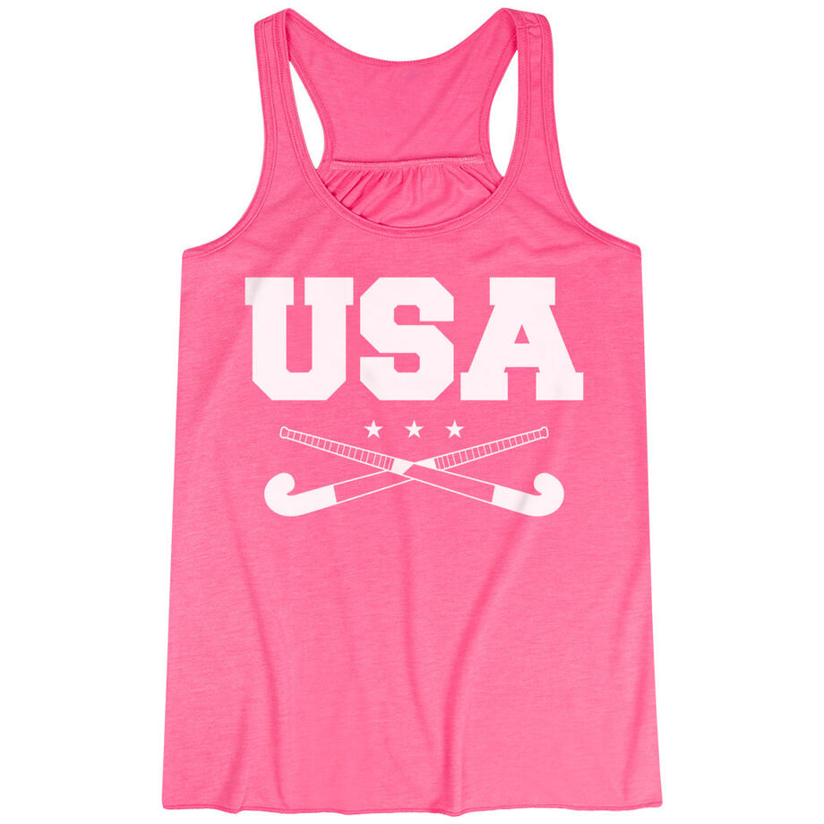 Field Hockey Flowy Racerback Tank Top - USA Field Hockey