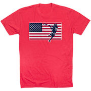 Guys Lacrosse Short Sleeve T-Shirt - Patriotic Lacrosse