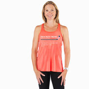 Hockey Flowy Racerback Tank Top - Hockey Mom Definition
