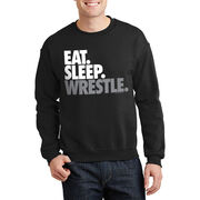 Wrestling Crewneck Sweatshirt - Eat Sleep Wrestle (Stack)