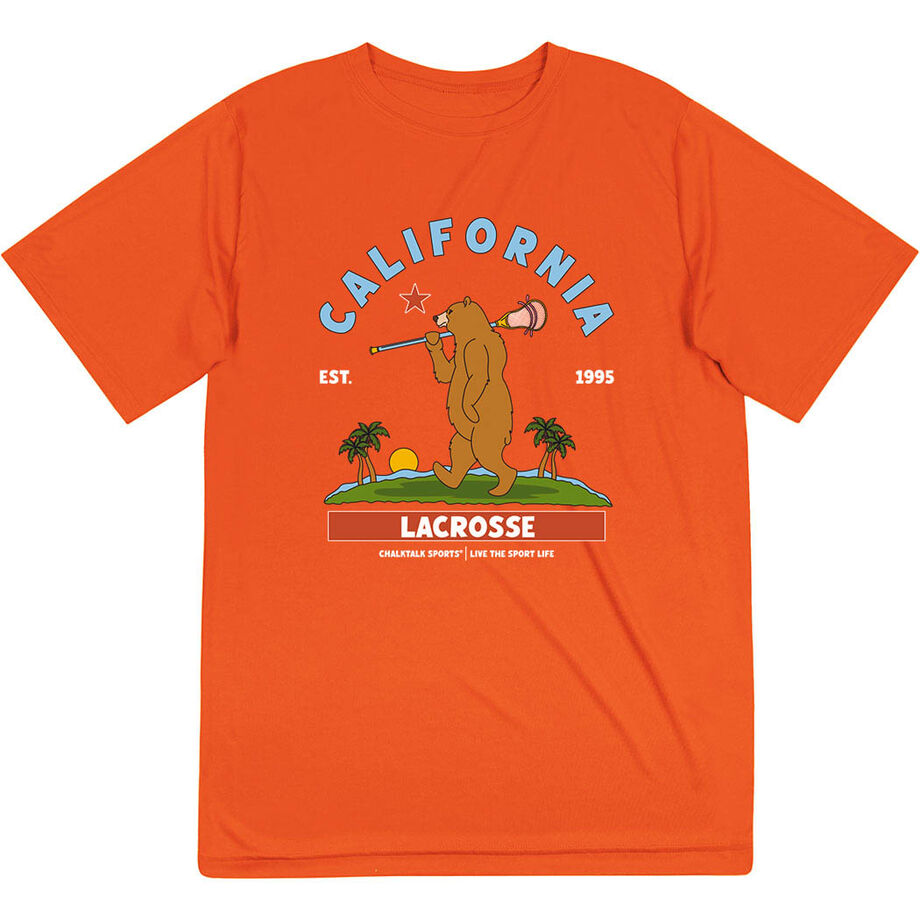 Guys Lacrosse Short Sleeve Performance Tee - California Lacrosse