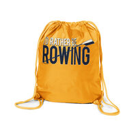 I'd Rather Be Rowing Drawstring Backpack