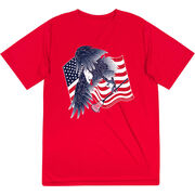 Guys Lacrosse Short Sleeve Performance Tee - Lacrosse Eagle