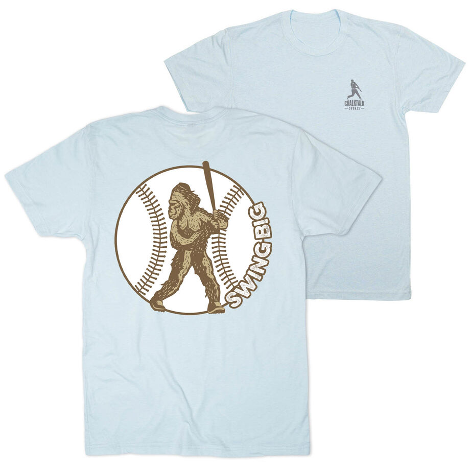 Baseball Short Sleeve T-Shirt - Baseball Bigfoot (Back Design)