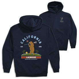 Guys Lacrosse Hooded Sweatshirt - California Lacrosse (Back Design)