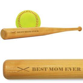 Engraved Mini Softball Bat - Best Mom Ever