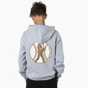 Baseball Hooded Sweatshirt - Baseball Bigfoot (Back Design)