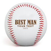 Engraved Baseball - Best Man