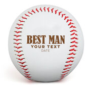 Engraved Baseball - Best Man