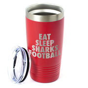 Football 20 oz. Double Insulated Tumbler - Personalized Eat Sleep Football