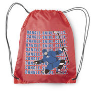 Hockey Drawstring Backpack - Dangle Snipe Celly Player