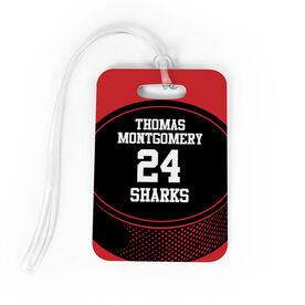 Hockey Bag/Luggage Tag - Personalized Hockey Team Puck