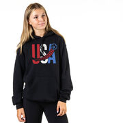 Soccer Hooded Sweatshirt - USA Patriotic