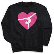 Gymnastics Crewneck Sweatshirt - Gymnast Heart