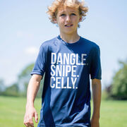 Hockey Short Sleeve Performance Tee - Dangle Snipe Celly Words