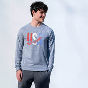 Soccer Tshirt Long Sleeve - USA Patriotic