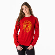 Hockey Tshirt Long Sleeve - Have An Ice Day Smiley Face