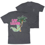 Guys Lacrosse Short Sleeve T-Shirt - Lax Lizard (Back Design)