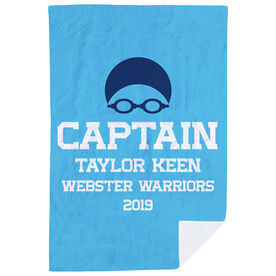 Swimming Premium Blanket - Personalized Captain