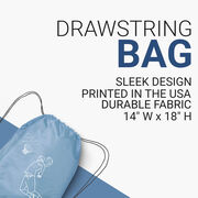 Basketball Drawstring Backpack - Basketball Player Sketch