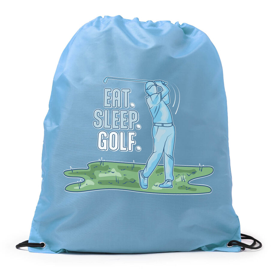 Golf Drawstring Backpack - Eat. Sleep. Golf