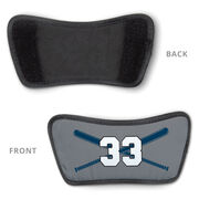 Baseball Repwell&reg; Slide Sandals - Crossed Bats with Numbers