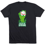 Baseball T-Shirt Short Sleeve - Field Of Screams [Youth Large/Black] - SS