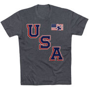 Hockey T-Shirt Short Sleeve - Hockey USA Gold