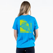 Tennis Short Sleeve T-Shirt - Let's Raise A Racket (Back Design)
