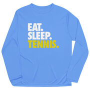 Tennis Long Sleeve Performance Tee - Eat. Sleep. Tennis.