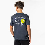 Tennis Short Sleeve T-Shirt - Servin' Aces (Back Design)