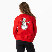 Volleyball Crewneck Sweatshirt - Serving Holiday Cheer (Back Design)