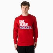 Hockey Tshirt Long Sleeve - Eat. Sleep. Hockey